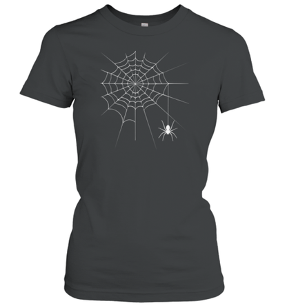 Creepy Crawling Spider And Web Halloween T-Shirt