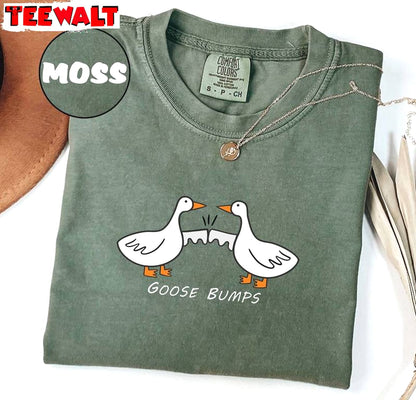 Goose Funny Short Sleeve , Comfort Colors Silly Goose On The Loose Shirt Hoodie