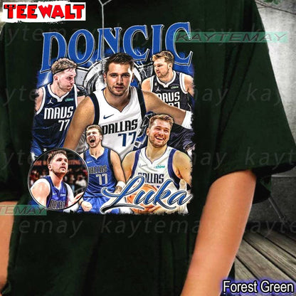 Creative Dallas Basketball Sweatshirt , Comfort Luka Doncic Shirt Long Sleeve