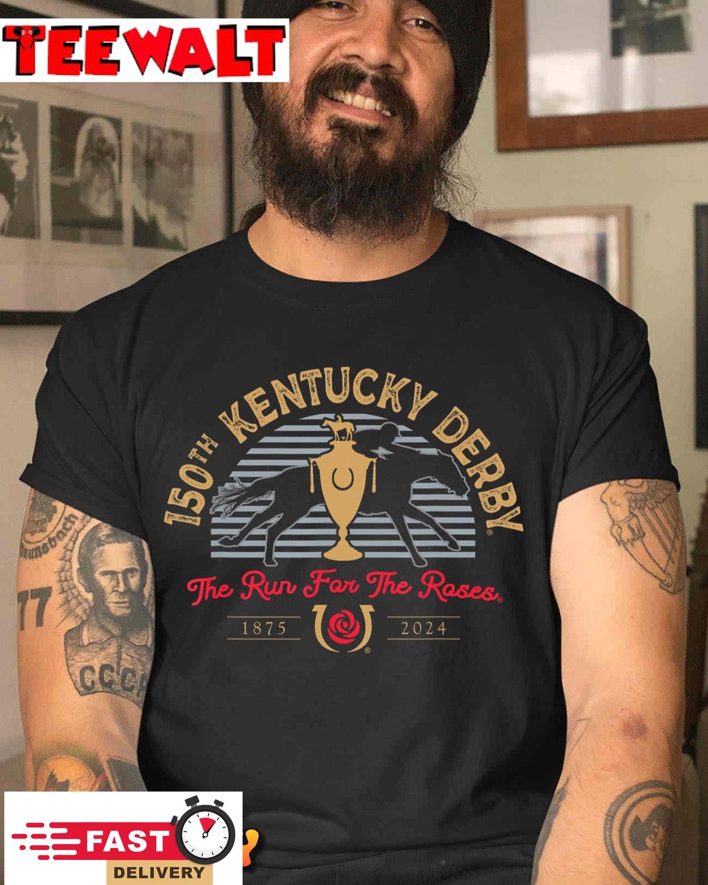 Officially Licensed Kentucky Derby 150th 2024 Run T-Shirt