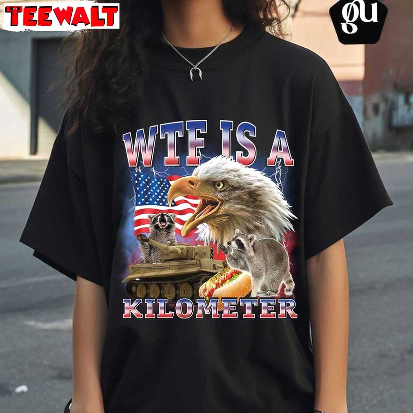 Cool Design Wtf Is A Kilometer Shirt, Must Have Weird Short Sleeve Crewneck