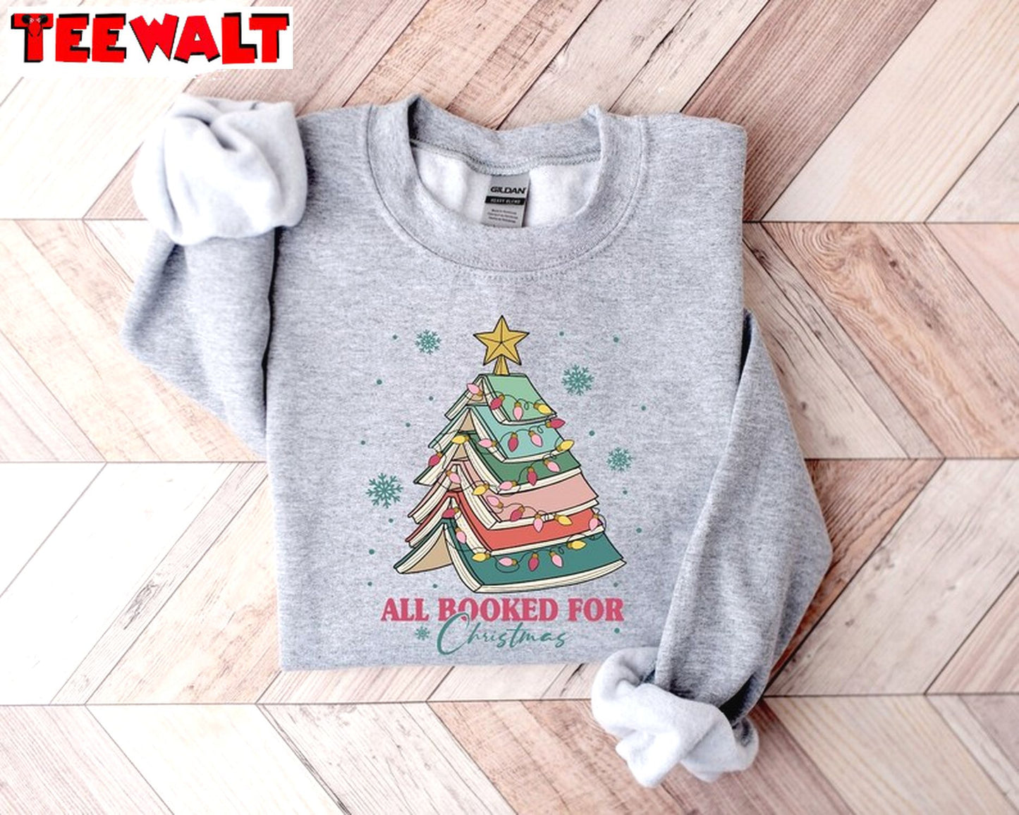 All Booked For Christmas Shirt, Librarian Bookworm Christmas Sweater