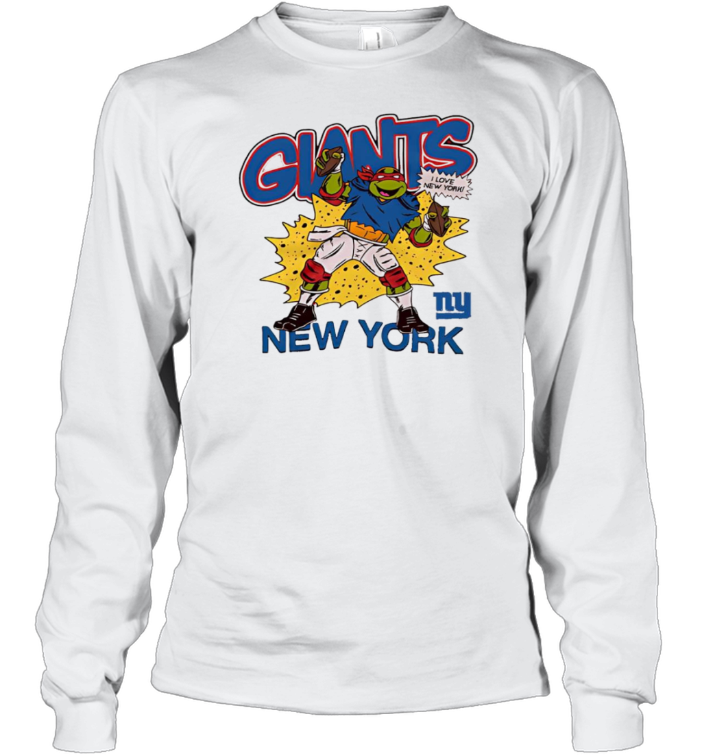 New York Giants Ninja Turtles Raphael I Love New York T-Shirt