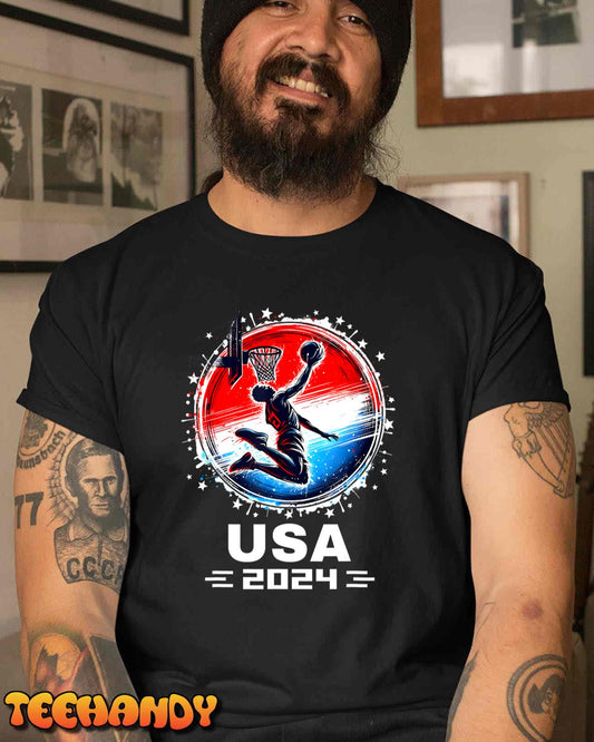 Basketball Team 2024 Basketball Apparel 2024 USA Team 2024 T-Shirt