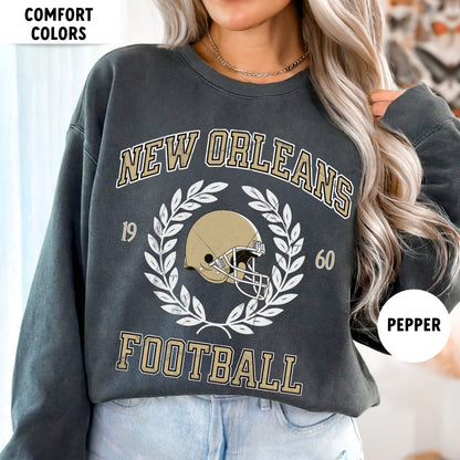 Vintage New Orleans Football Sweatshirt, Comfortable Saint T-Shirt