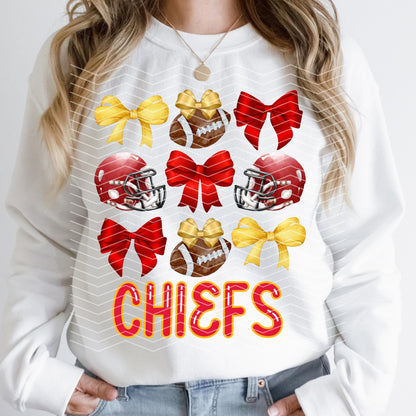 Coquette Kansas City Chiefs Game Day Trendy Preppy Tee