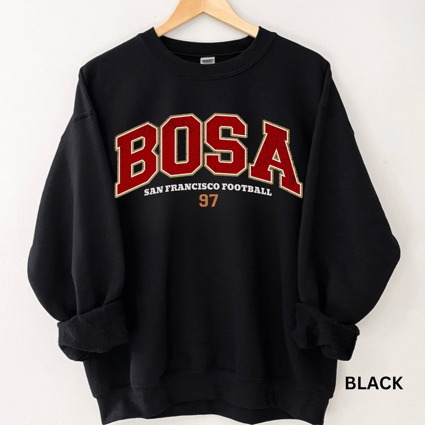 Nick Bosa San Francisco Football Sweatshirt, Vintage Crewneck For Fans