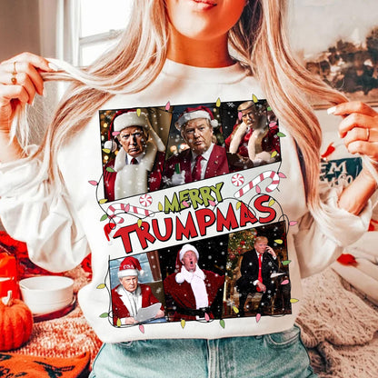 Merry Trumpmas T-Shirt With Christmas Design