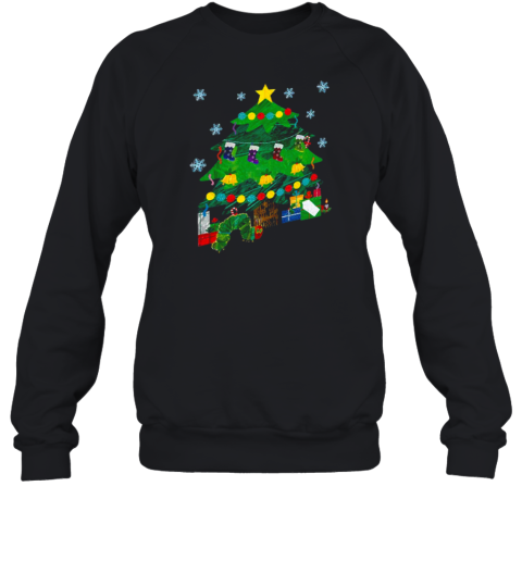 Caterpillar Under The Christmas Tree Teacher T-Shirt