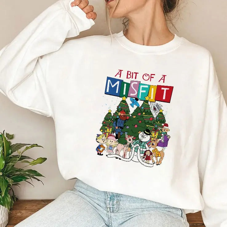 A Bit Of A Misfit Rudolph The Red Nosed Reindeer T Shirt