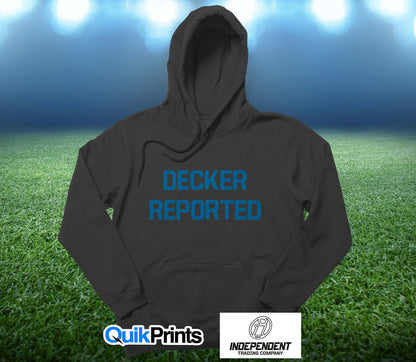 Decker Reported Detroit Football Premium Pullover Hoodie