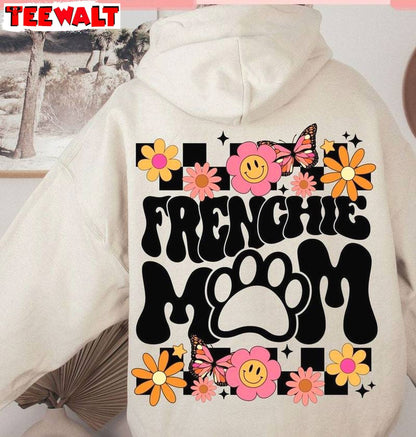 French Bulldog Cute Shirt, Retro Dog Mom Crewneck Sweatshirt T-shirt