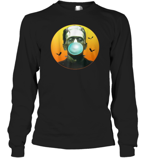 Frankenstein Monster Blowing Bubbles Halloween T-Shirt