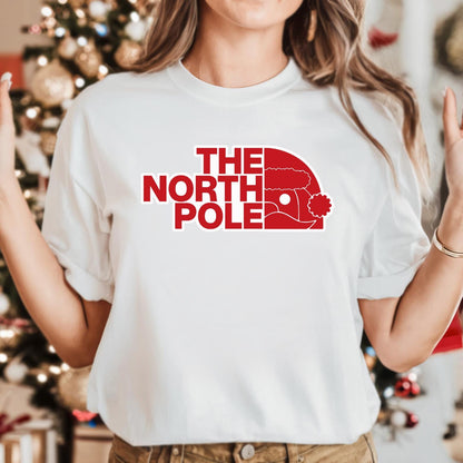 North Pole Christmas Sweatshirt Funny Holiday Apparel