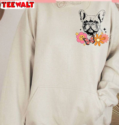 French Bulldog Cute Shirt, Retro Dog Mom Crewneck Sweatshirt T-shirt