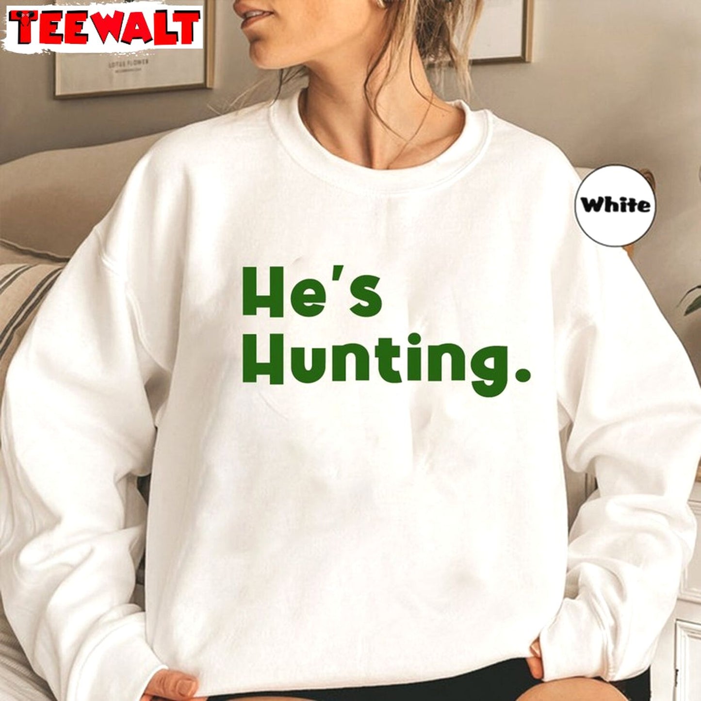 He S Hunting Sweatshirt, Hello Duck Deer Season Shirt