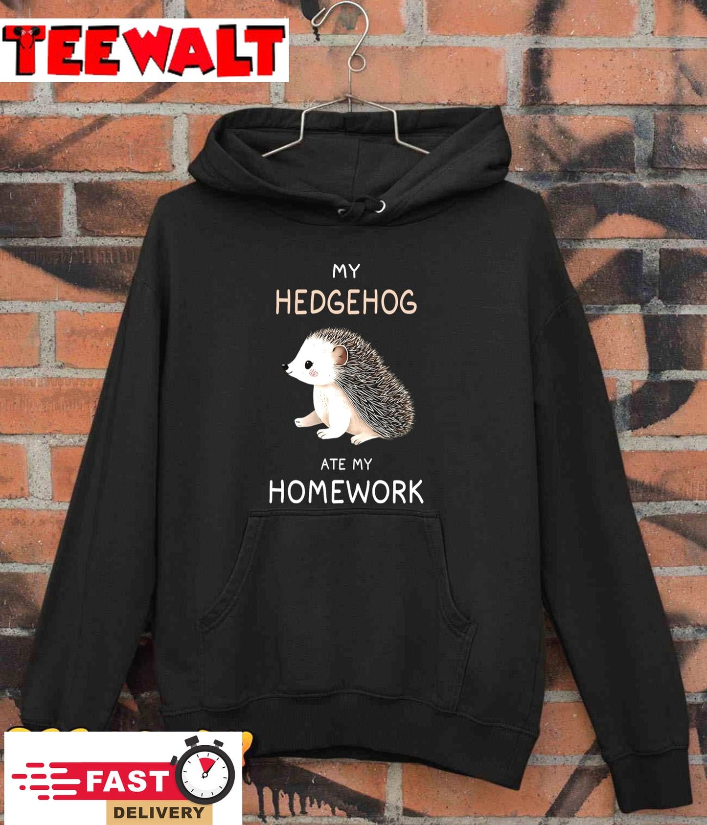 My Hedgehog Ate My Homework Shirt Humor Hedgehog Lover T-Shirt