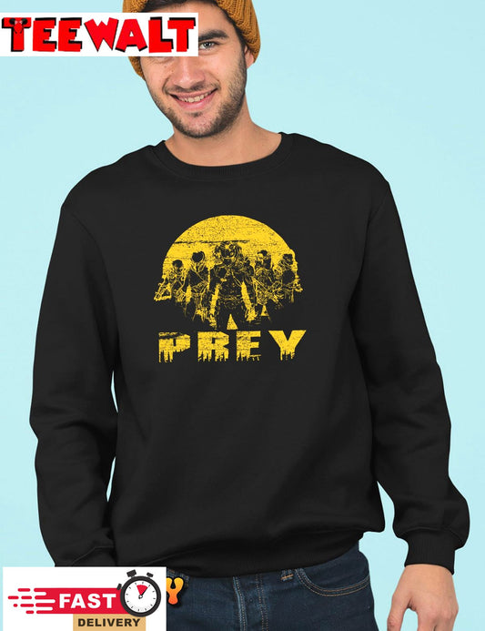 Predator Film Prey For Movie Yellow Crack Unisex T-Shirt