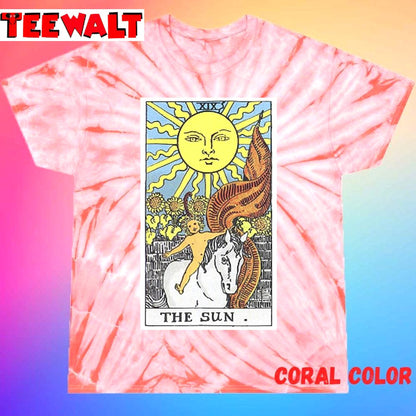 The Sun Tarot Unisex Tie Dye Tee