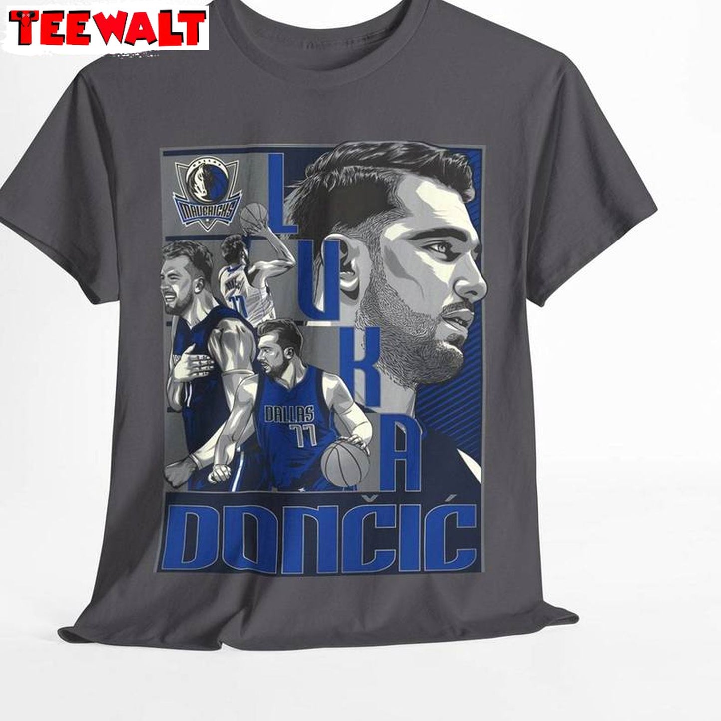 Trendy Luka Doncic Shirt, Comfort Mba Playoffs Short Sleeve Crewneck