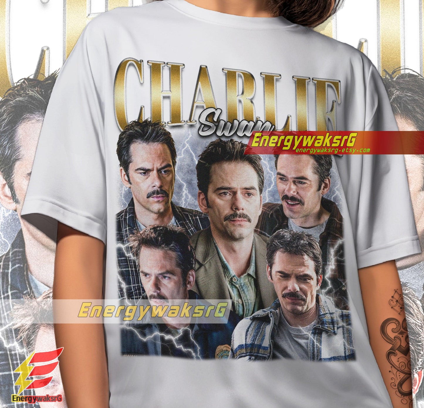 Charlie Swan Vintage 90'S Shirt, Billy Burke Fan Made Tee, Team Charlie Tee For True Fans