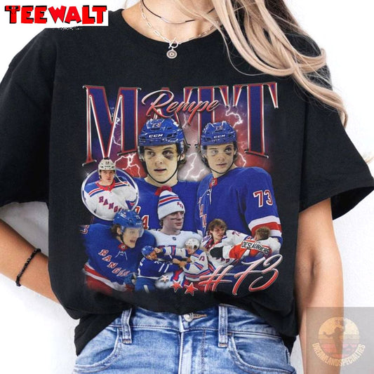 Trendy Matt Rempe Shirt, Comfort Rangers Hockey Short Sleeve Long Sleeve