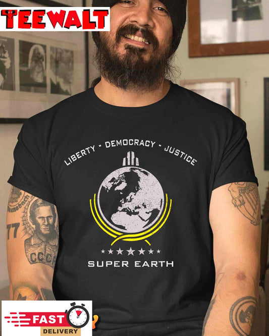 Super Earth Diving Into Hell For Liberty T-Shirt