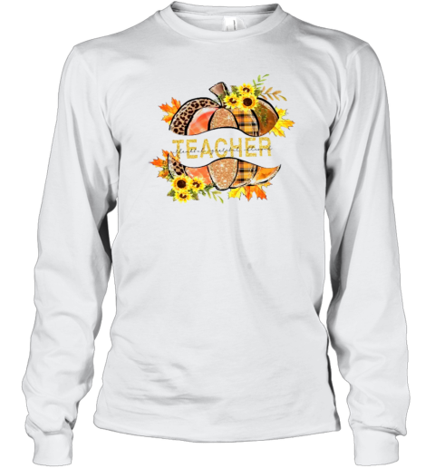 A Shining Halloween Pumpkin Teacher T-Shirt