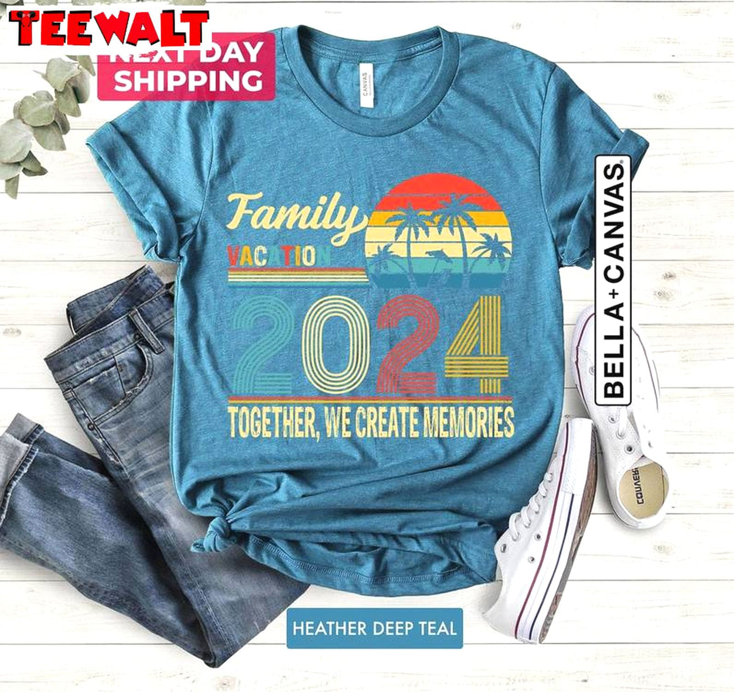 Family Vacation 2024 Trendy Shirt, Creating Memories Together Unisex Hoodie Tank Top