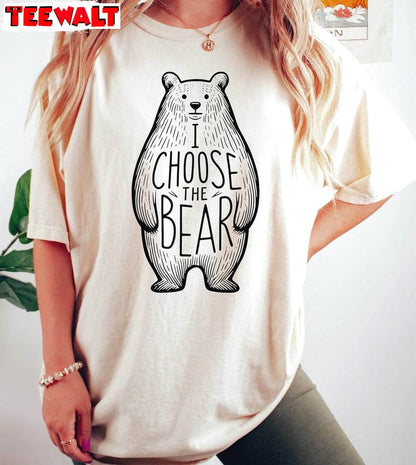 Comfort I Choose Bear Shirt, Bear Vs Man Fuck The Patriarchy Womens Rights Sweater Tank Top