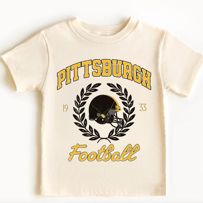 Pittsburgh Football Toddler Shirt - Kids Game Day Retro Vintage Apparel