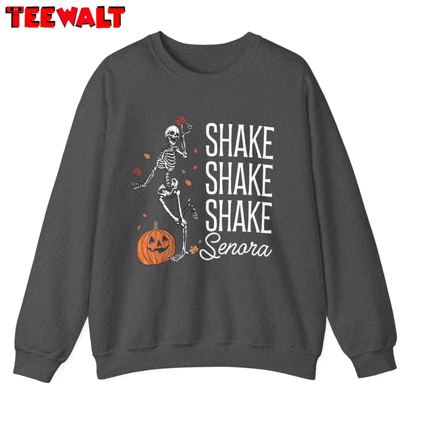 Skeleton Halloween Short Sleeve , Trendy Shake Shake Shake Senora