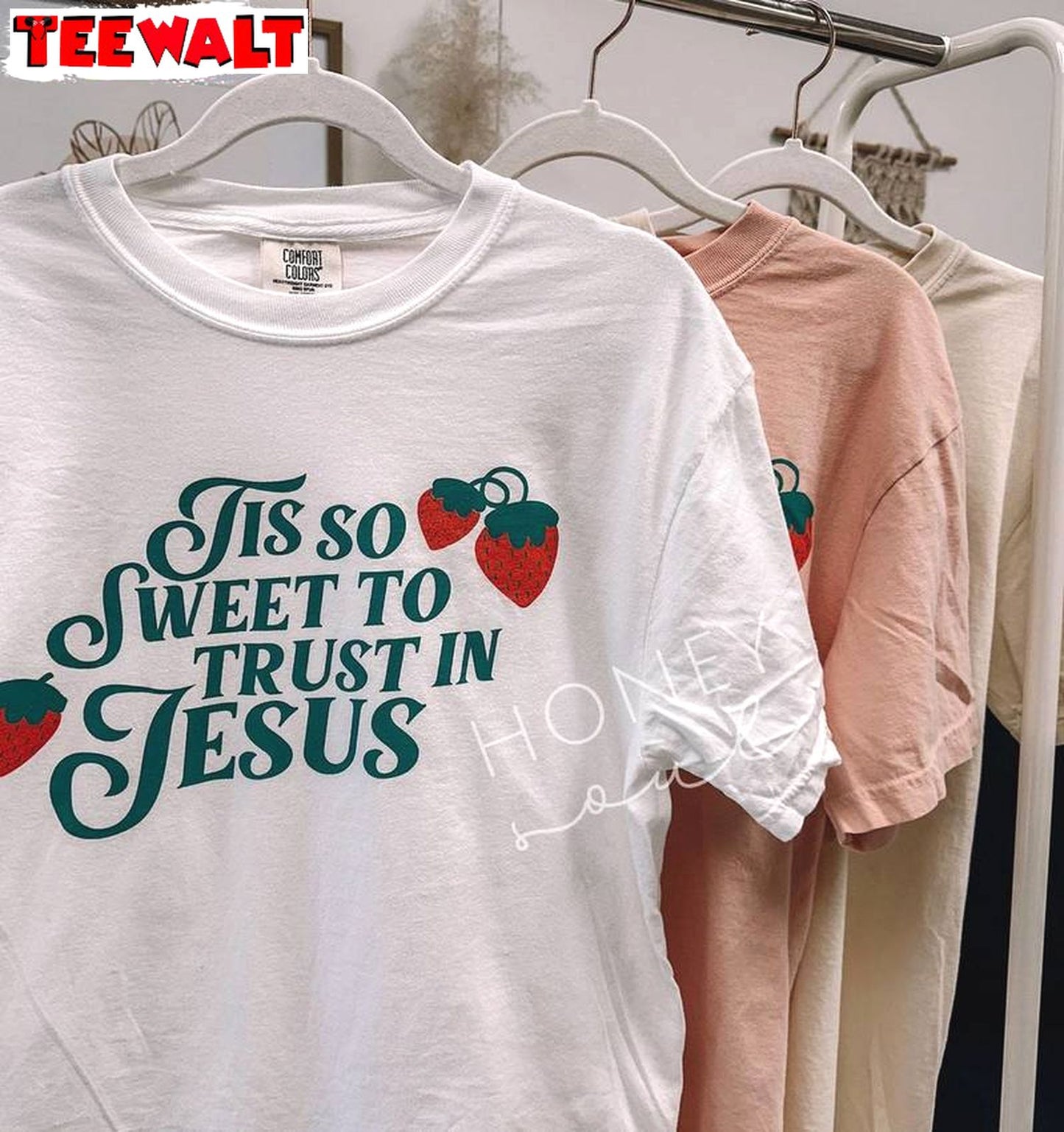 Awesome Tis So Sweet To Trust In Jesus T Shirt, Creative Christian Sweat