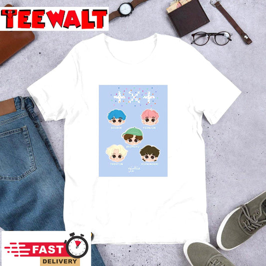 Chibi TXT Blue Hour fanart T-Shirt