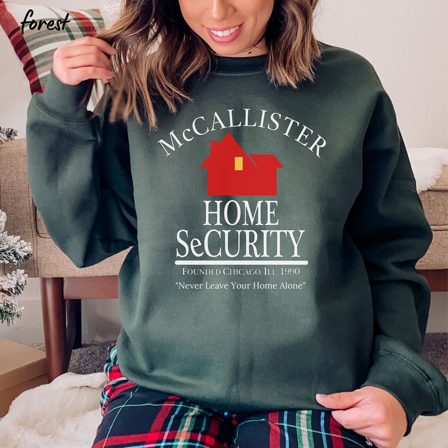 Home Alone Sweatshirt - Mccallister Home Security Christmas