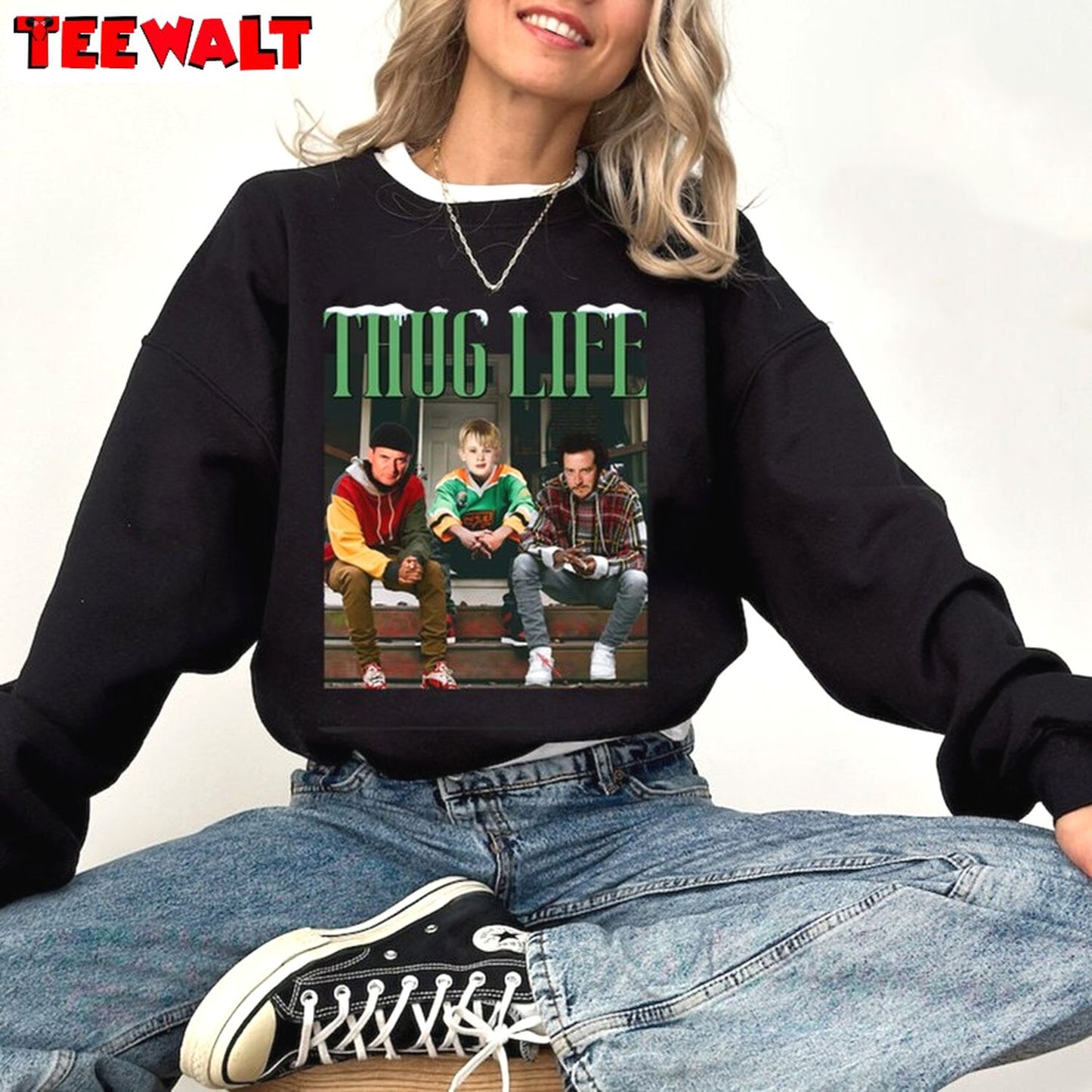 Home Alone Thug Life Sweatshirt, Christmas Shirts