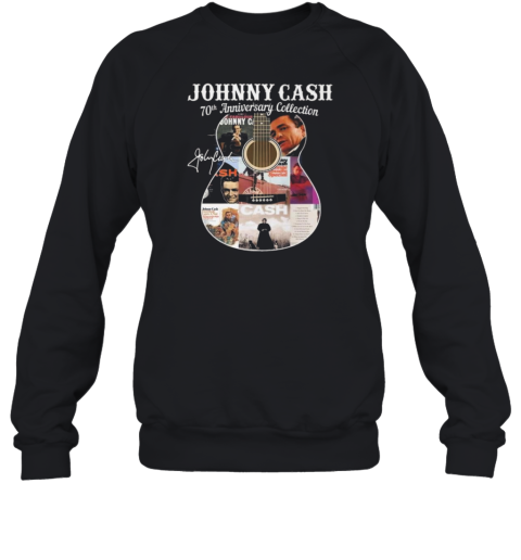 Johnny Cash 70Th Anniversary Collection Guitar Signatures T-Shirt