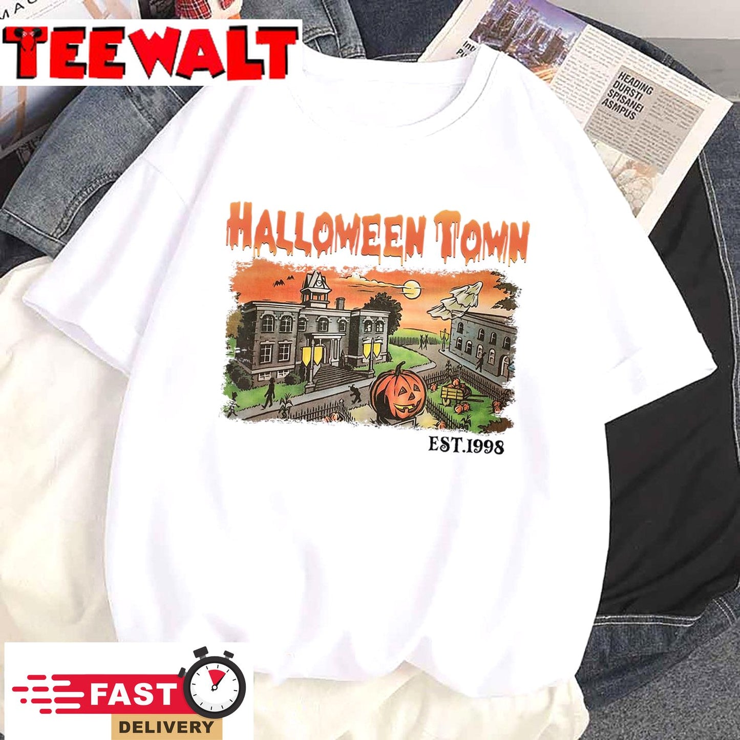 Halloween Town EST 1998 Halloween Party Cute Halloween T-Shirt