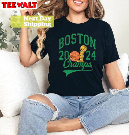 Boston Basketball Champions 2024 T Shirt, Creative Boston Celtics