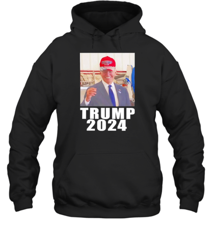 Biden Wearing Trump Hat T-Shirt