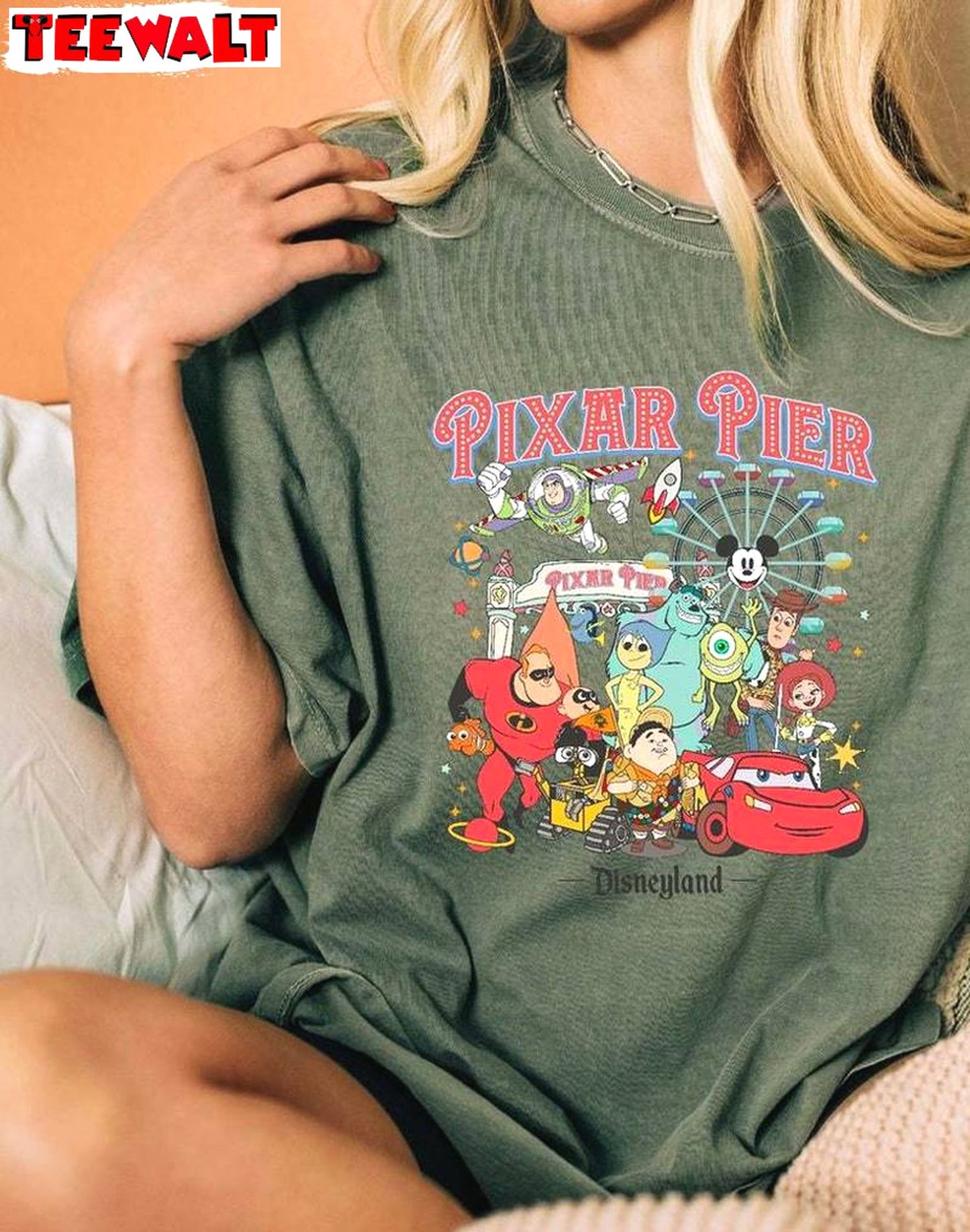 Neutral Pixar Pier Disneyland Shirt, Pixar Fest 2024 Crewneck Long Sleeve Gift For Fans