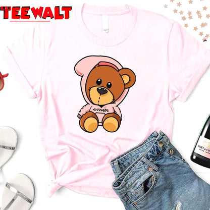 Bieber Bear Pink Design Unisex Sweatshirt