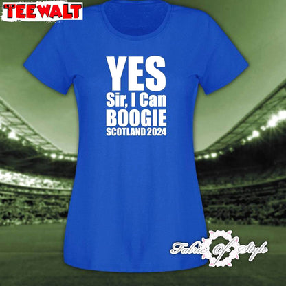 Awesome Scottish Flag Short Sleeve , Cool Design Yes Sir I Can Boogie Shirt Sweater