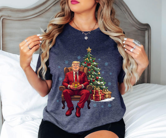 Trump Christmas Tree Shirt - Xmas Trump Hoodie & Sweatshirt