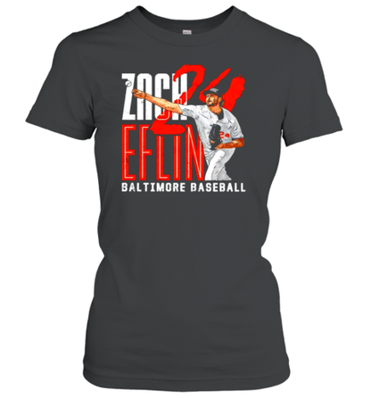 Zach Eflin 24 Baltimore Orioles Graphic T-Shirt