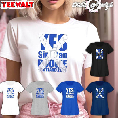 Awesome Scottish Flag Short Sleeve , Cool Design Yes Sir I Can Boogie Shirt Sweater