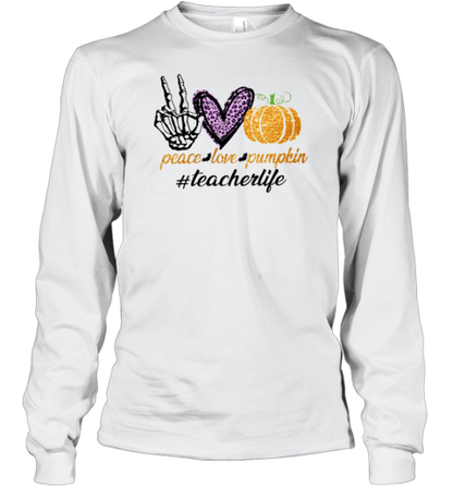 Peace Love Shining Pumpkin T-Shirt