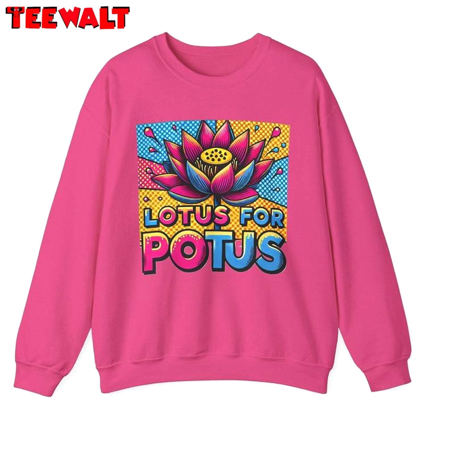 Kamala Harris Lotus For Pocus Shirt, Election 2024 Long Sleeve Hoodie