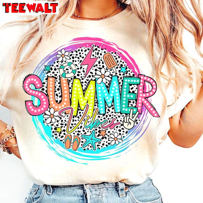 Summer Vibes Dalmatian Dots Sweatshirt , Fantastic Summer Vibes