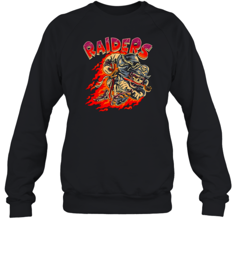 Las Vegas Raiders Skeleton Flame T-Shirt